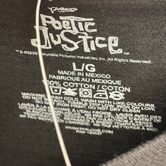 RARE Tupac 2Pac Poetic Justice FACES T-shirt - Picture 2 of 3